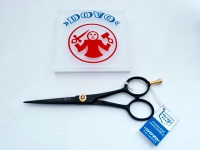 DOVO FRITZ BRACHT DOVO Haarschere SOLINGEN Schwarz 13 cm BLACK 5" Hair Scissors STAINLESS shears!