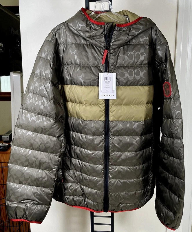 COACH®  Signature Hooded Puffer Jacket