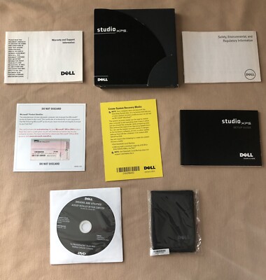 Dell Studio XPS Restore Setup Guide with Drivers and Utilities (See Photos)