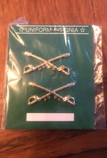 New Civil War reenactment Army Cavalry Crossed Sabers, 40 Lapel Pins Medium 1.5"