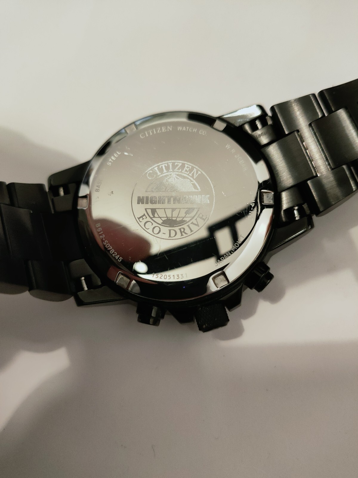 Citizen EcoDrive Nighthawk Promaster Chronograph Men's Watch Black CA029558E eBay