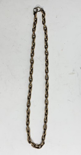 Studebaker Metals Brummel Neck Chain Necklace Brass Work Patina 22” USA Made