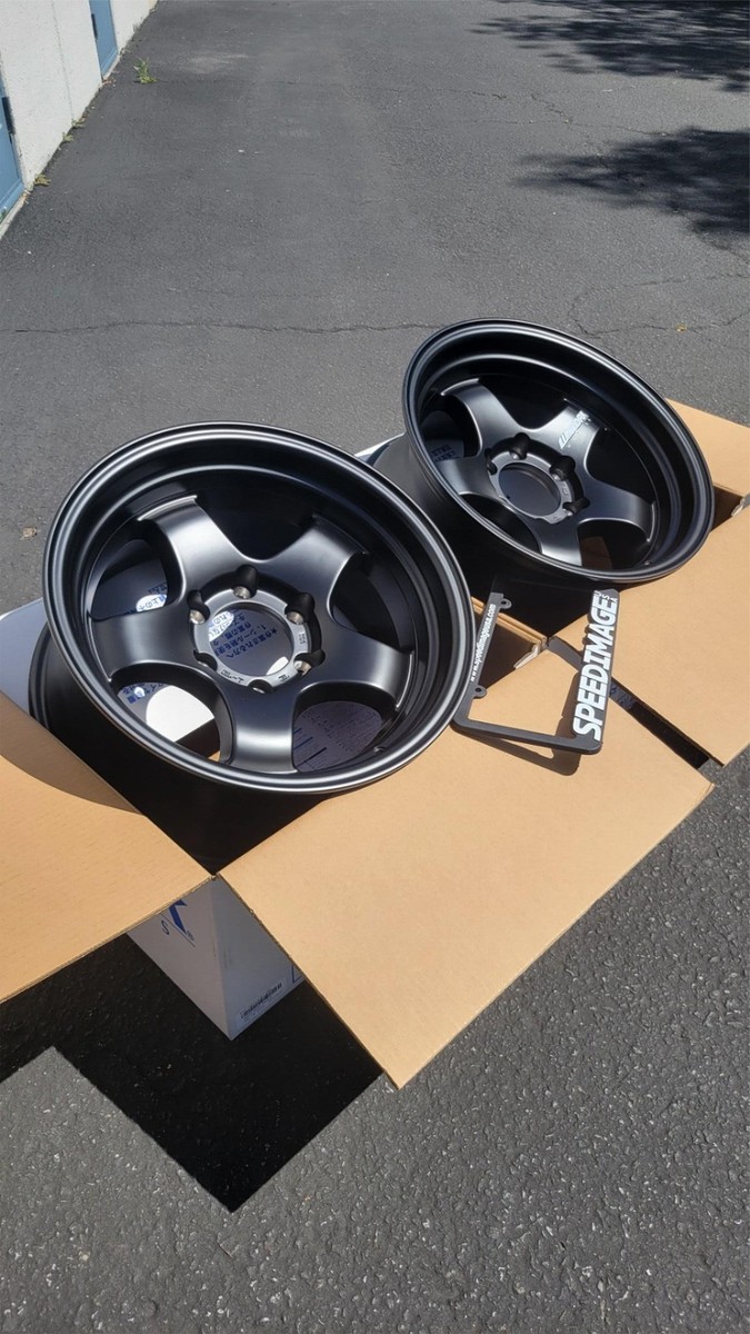 4X WORK WHEELS XTRAP S1HC MATTE BLACK 17X8.5 -10 6X139.7 MEISTER 