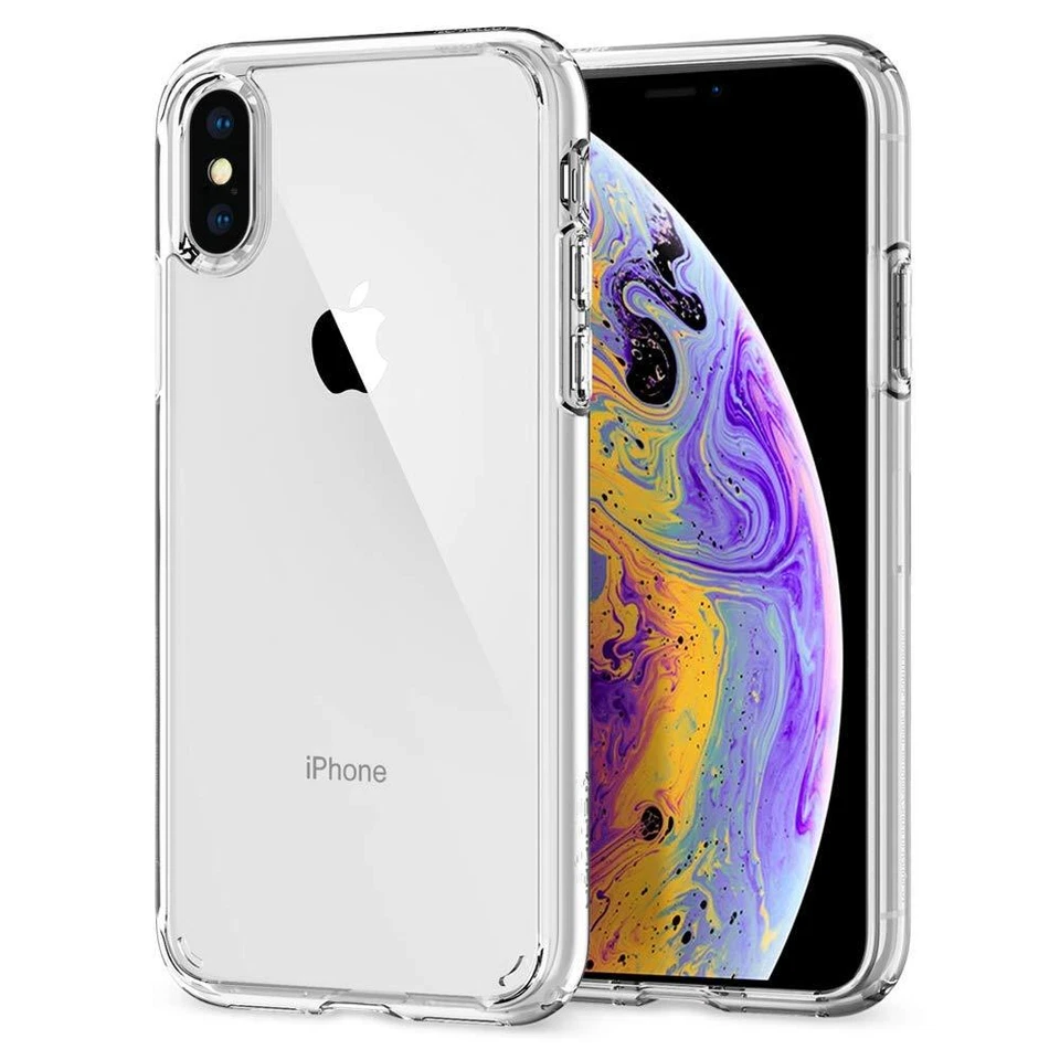 COVER CUSTODIA + PELLICOLA VETRO TEMPERATO PER IPHONE XS / MAX / XR TRASPARENTE - Immagine 2 di 4