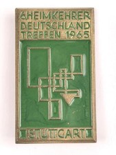 Deutschland nach 1945, Blechabzeichen " Heimkehrer Deutschlandtreffen 1965 Stutt