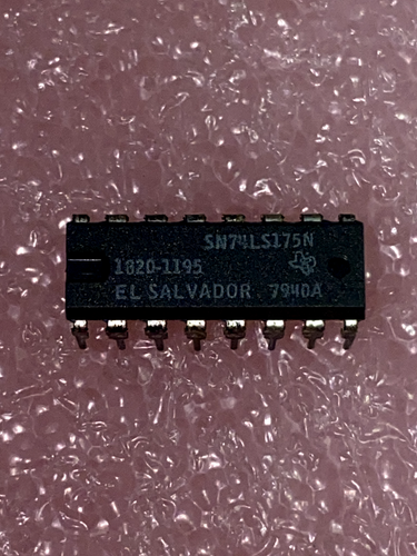 Texas Instruments SN74LS175N 1820-1195 IC FLIP-FLOP TTL/LS D-Type POS ...
