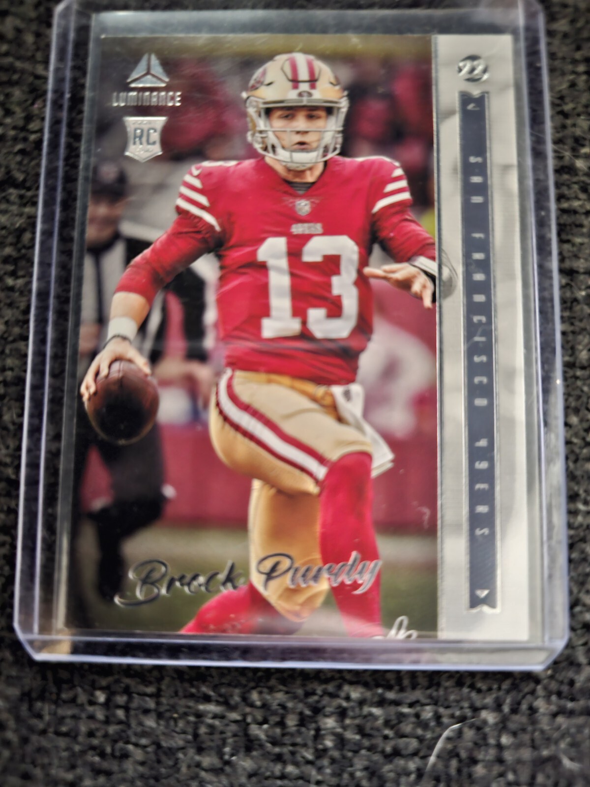 BROCK PURDY 2022 Panini Chronicles Luminance Rookie San Francisco 49ers #213