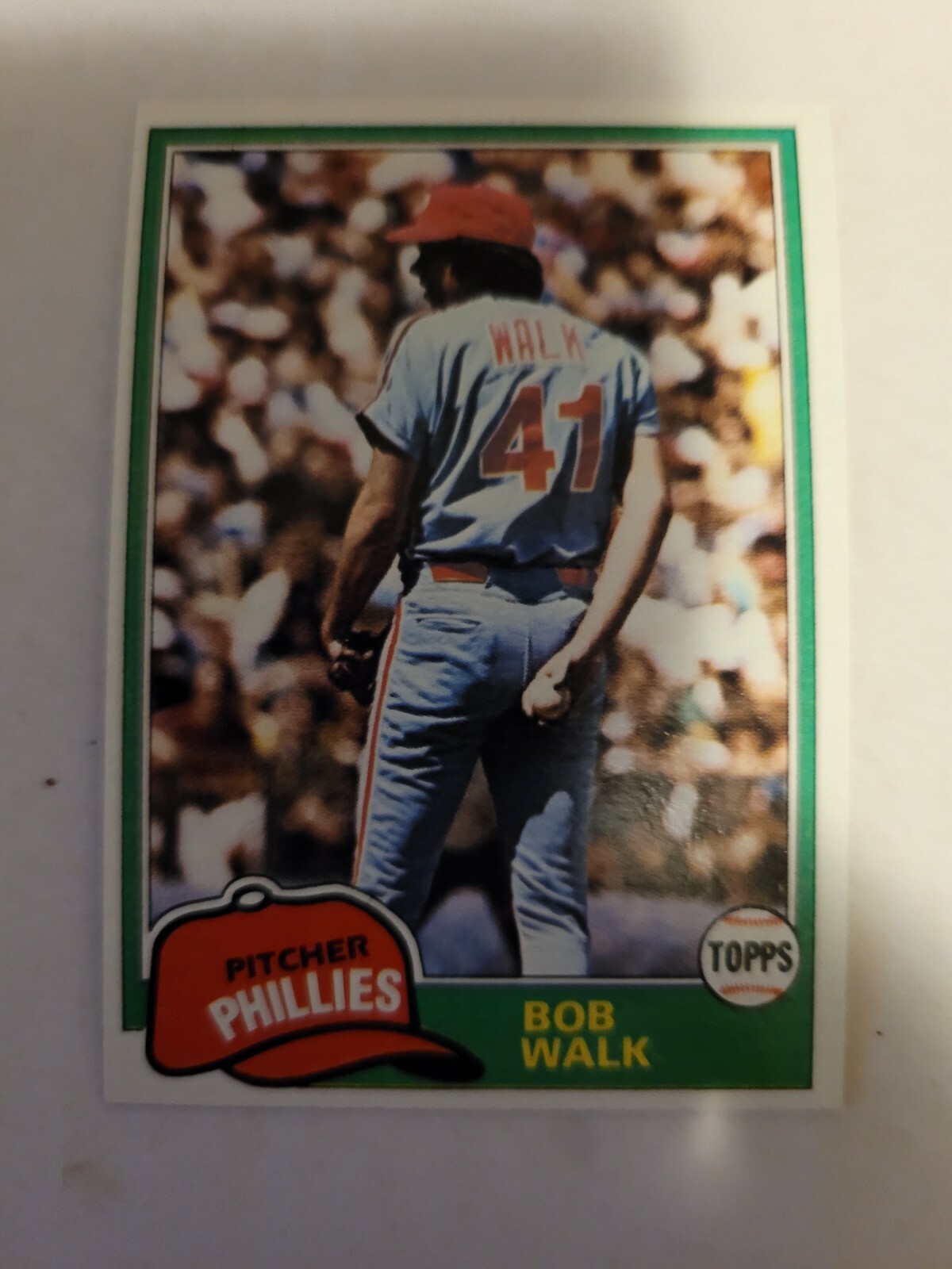 1981 TOPPS BOB WALK RC #494 EX/NM