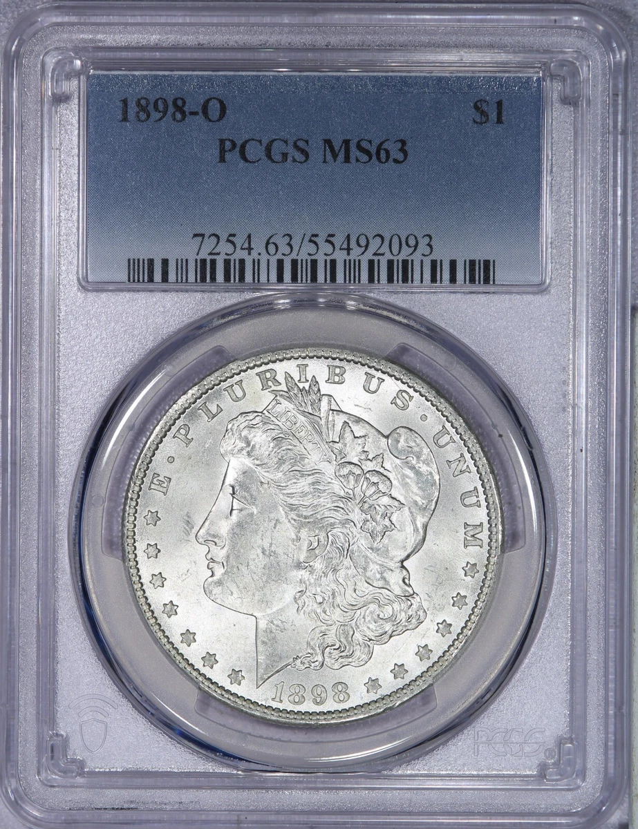 New Orleans Grade MS 63 1898 Year Morgan US Dollars (1878-1921