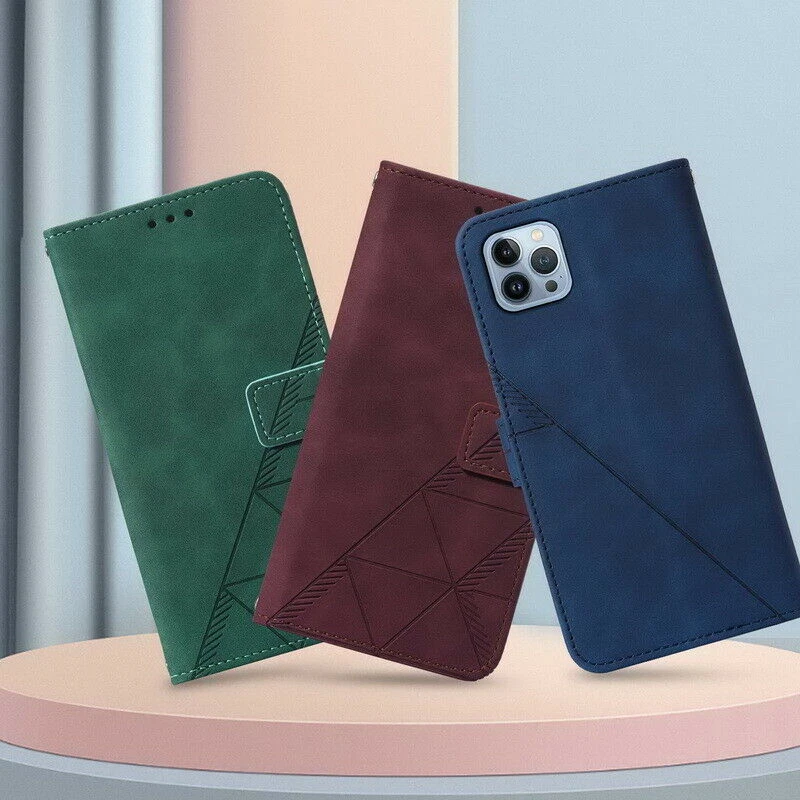 Flip Emboss Leather Wallet Phone Case For ZTE Blade A52 A55 A73 A35 A53 + A75 - Image 4 of 4