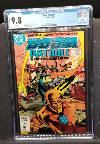Doom Patrol #1 CGC WP Graded 9.8 1st Iss. Cover to Cover Action Wraparound Cover - Picture 2 of 6