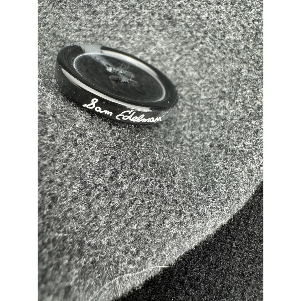 Sam Edelman Long Wrap Coat Convertible Collar Button Up Belted Black Large L - Image 4 of 4