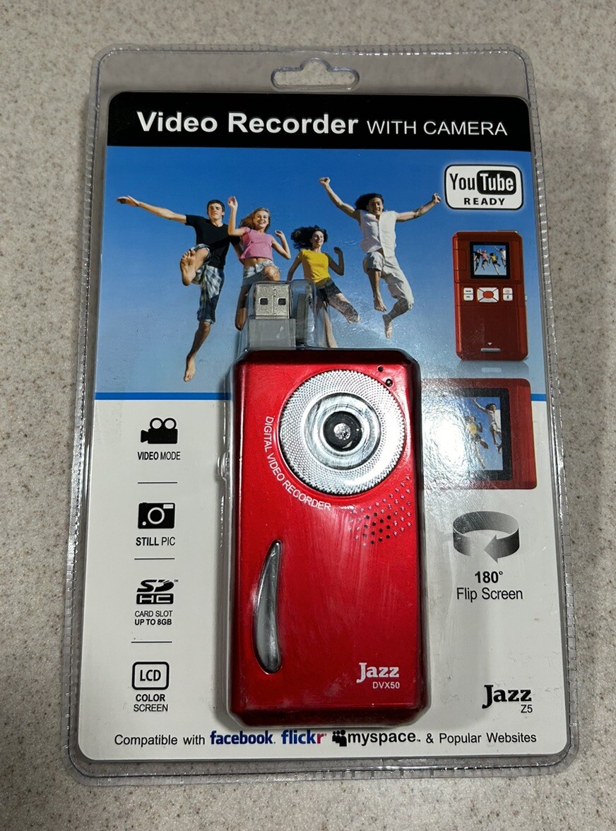 ビデオ再生機 New Sealed Jazz DVX50 Camcorder - Red 8GB USB | eBay