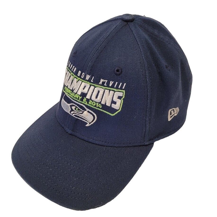 Seattle Seahawks Super Bowl XLVIII Hat Fitted M-L… - image 1