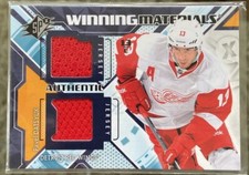 13-14 UD SPx PAVEL DATSYUK WINNING  MATERIALS DUAL JERSEY RED WINGS HOF #WM-PD!!