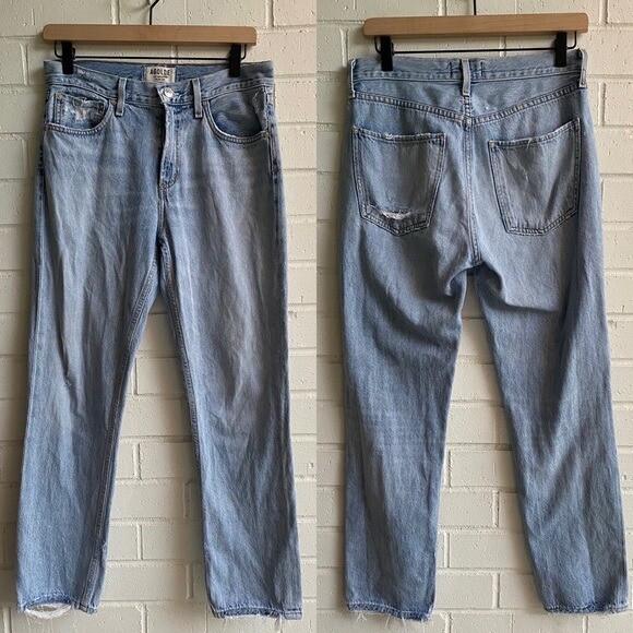 Agolde Cigarette Low Slung Straight Leg Jeans Size 26