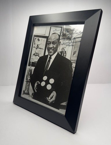 Foto B&W autografata Jesse Owens 8""x 10"" firmata 11/29/1972 cornice nera - Foto 11 di 11