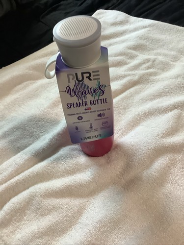 "PURE Waves" 15oz Hot Pink Bluetooth Speaker Water Bottle - New - 第 1/8 張圖片