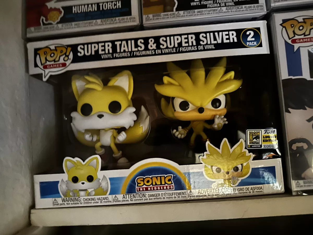  Funko Pop! Sonic The Hedgehog Super Silver and Super