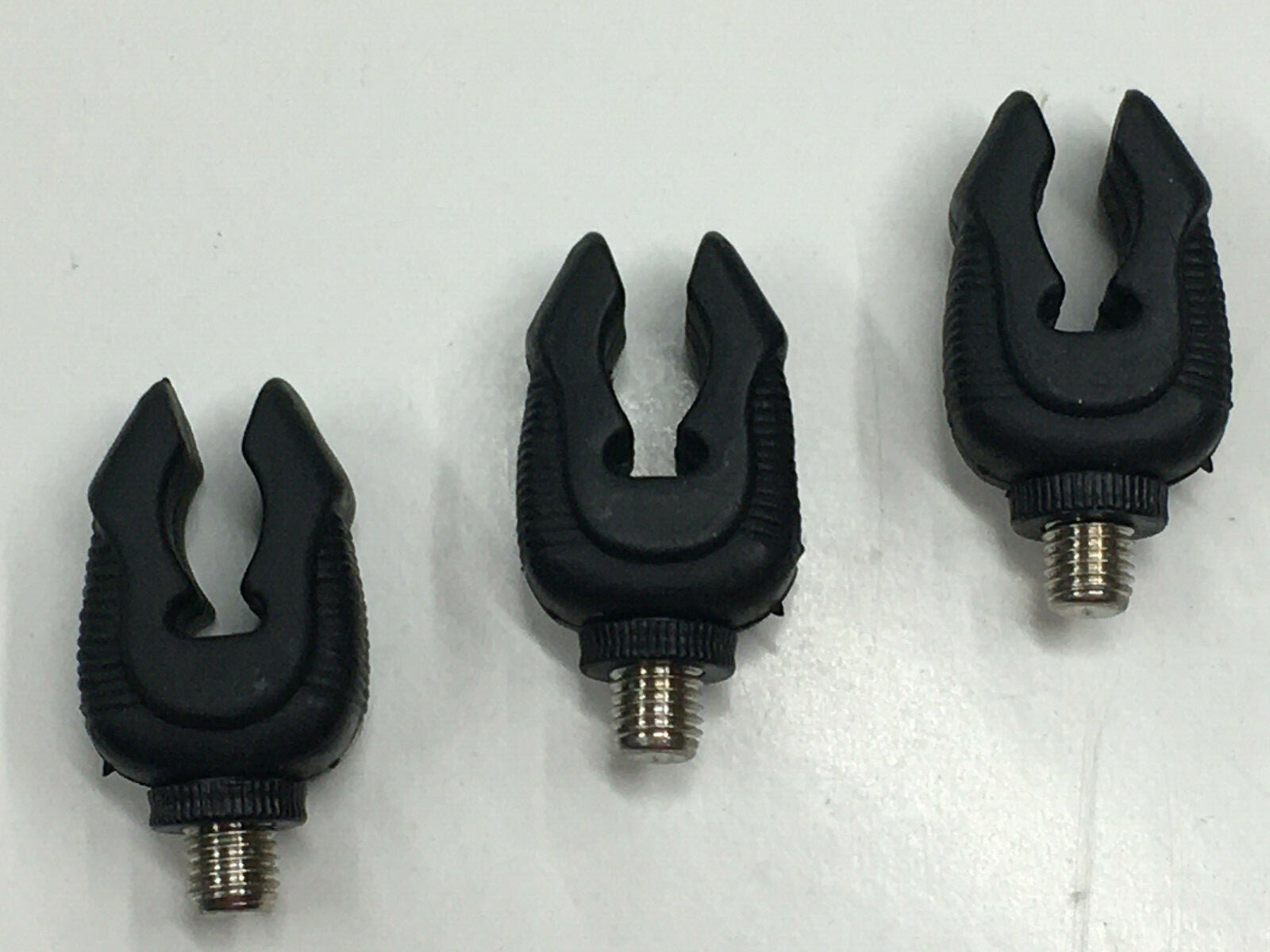 3 x Butt Grips Rod Rests Flexible rubber. Coarse / Carp Fishing. Black, Chunky