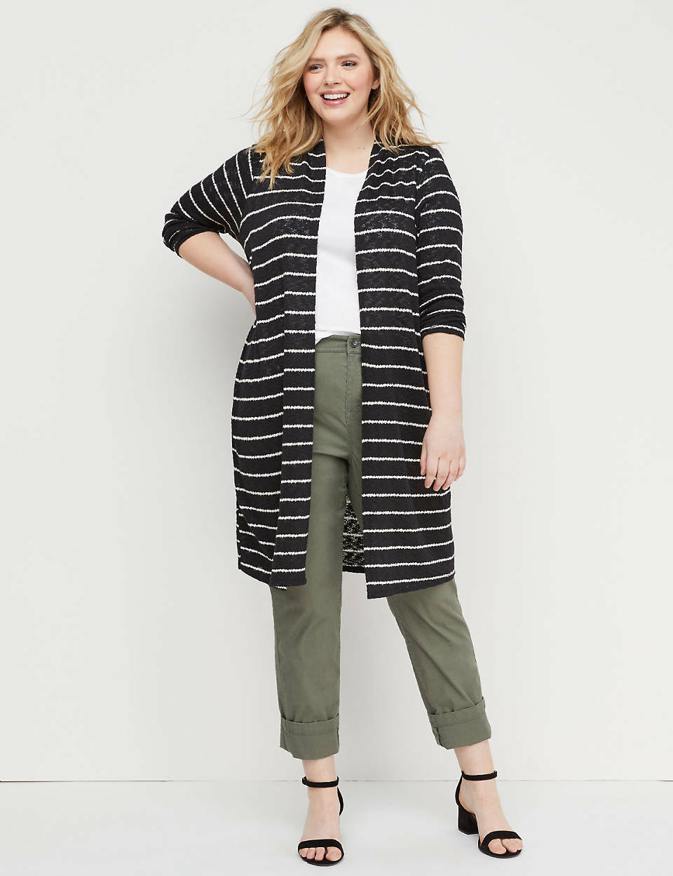 black duster sweater