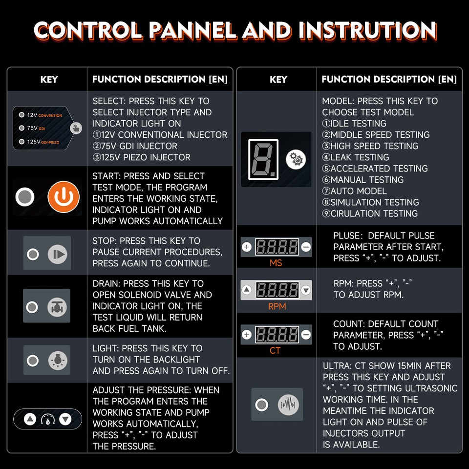 Ultrasonic Fuel Injector Cleaner Tester Injector Cleaning Machine ...