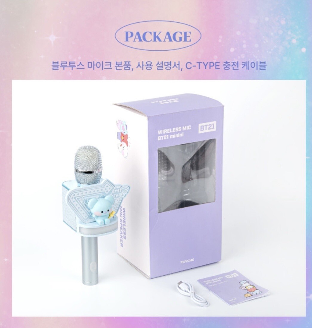 BT21 Baby minini Bluetooth MIC Portable Wireless Microphone