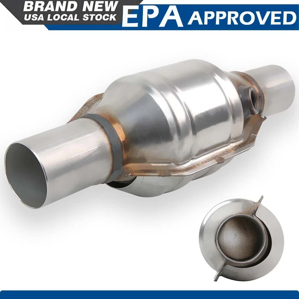 2" Inlet/Outlet Catalytic Converter Weld-on w/ Heat Shield For Mazda B2000 B2200 - Image 3 of 4
