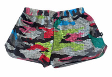 Terez big girls camouflage mesh layered shorts L 14