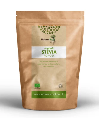 Organic Green Leaf Stevia Powder - Sugar Substitute Replacement | Raw Food Diet