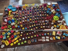 Vintage Fisher Price Little People Lot Over 100 Figures Sesame Street Wood Toys