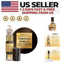 10ml Tobacco Vanilla Roll-On Body Oil for Men and Women - Portable Luxury Scent