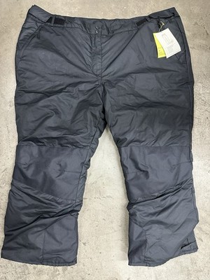 NEW Women s All In Motion Plus Size Snow Pants Black 4X