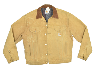 Vintage Carhartt Jacket Mens 44 M/L JB0906 BRN Trucker Blanket