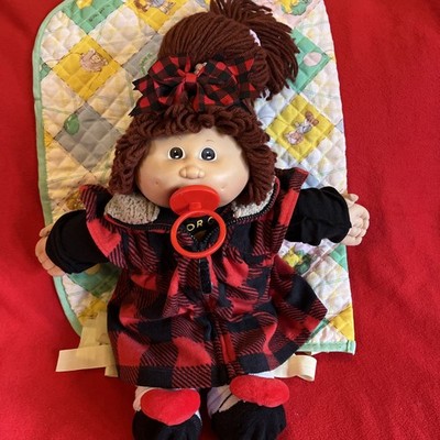 Cabbage Patch Kids doll hm 4 83 auburn hair brown eye adorable paci face 