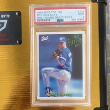 1995 Best Roy Halladay Rookie Card #125 PSA 9 Dunedin Blue Jays MiLB. rookie card picture
