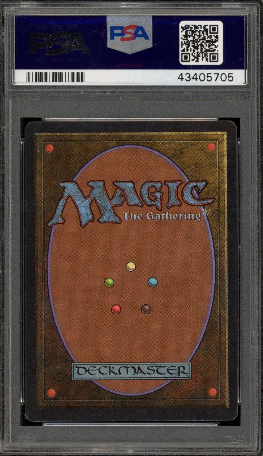 Magic The Gathering Mtg Mahamoti Djinn Unlimited Edition PSA 8 view 2