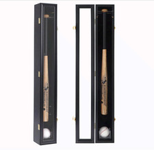 Baseball Bat Display Case - Baseball Bat Wall Mount Wooden Frame with Acrylic Tr