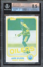 Jari Kurri 1981-82 Topps Vault Proof Rookie Card #18 Edmonton Oilers BGS 8.5. rookie card picture