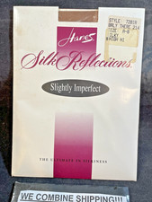 NOS HOSIERY, HAYNES SILK REFLECTIONS, CONTROL TOP, LACE TOP THIGH, SIZE A-B