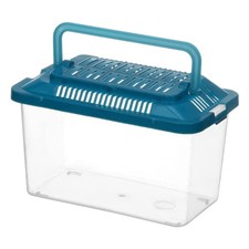  Plastic Fish Tank Aquatic Pets Enclosure Reptile Portable Handheld Hamster Cage