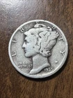 1935-D Mercury Dime - Actual Silver Coin Fine Shown Same Day Shipping