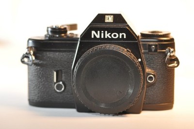 Nikon EM 35mm Film SLR camera NOT Working parts repair missing parts