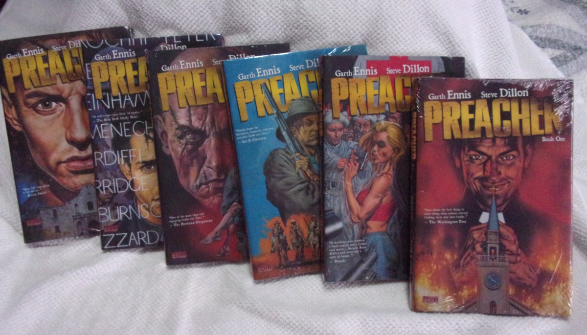 Preacher Deluxe Hardcovers Vols #1 - 6 Complete! Brand New