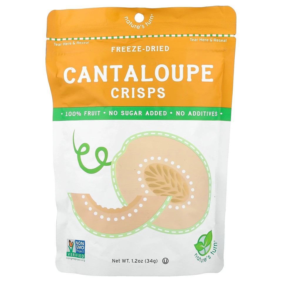 Freeze-Dried Cantaloupe Crisps, 1.2 oz (34 g)