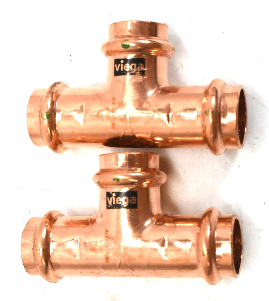 Viega Press Tee Copper 3/4" NSF 61-372 2KSLZLY Lot of 2