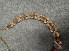 LISNER VINTAGE TOPAZ AMBER RHINESTONE NECKLACE — photo 3