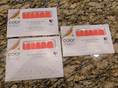 New Sealed Colorstreet Nail Strips Caribbean Coral