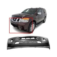 Bumper Cover For 2008-2015 Nissan Armada NI1000252 Front Primed