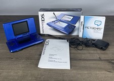 🔥Used - Nintendo DS Launch Electric Blue Console NTR-001 - Only Missing Stylus*